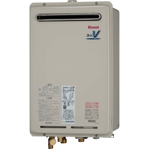 Rinnai（リンナイ） ガス給湯器 高温水供給式タイプ 16号 屋外壁掛・PS設置型 RUJ-V1601W(A) MC-121V台所リモコン