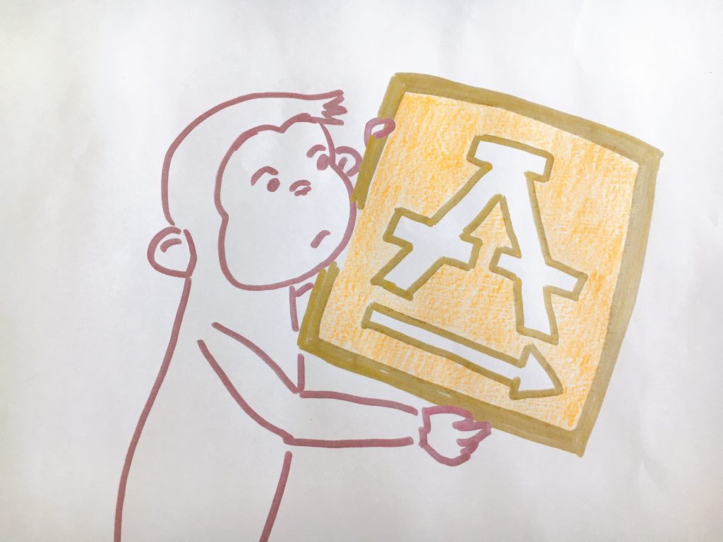 おさるのジョージ Picnic table ピクニックテーブル 標識