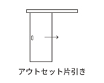 DW42：アウトセット片引き戸