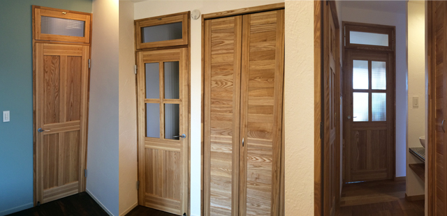 LOHAS material（ロハスマテリアル） オリジナル無垢建具ドア 室内ドア アイアンシリーズ ID07 （扉のみ）