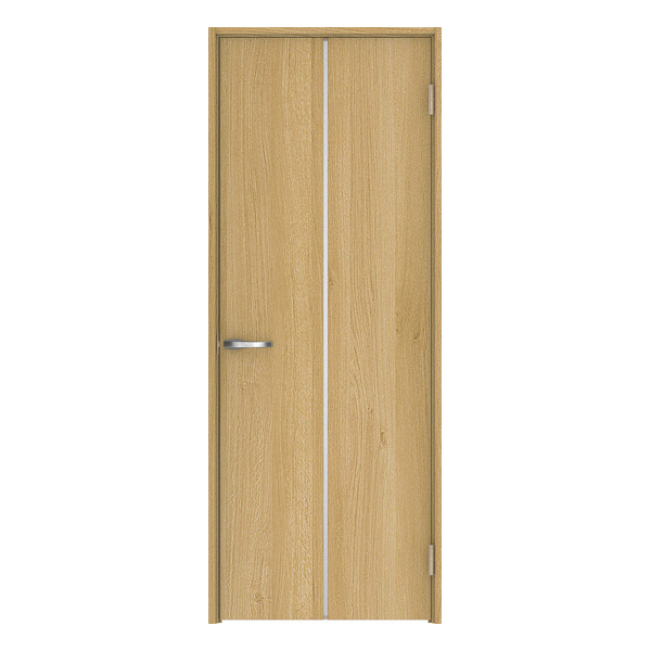 DAIKEN （大建工業） フラッシュドア　内装ドア　hapia premier（ハピアプレミア）　6Pデザイン　片開きドアセット　固定枠見込み154mm　735幅　オーク柄（ライトオーカー）