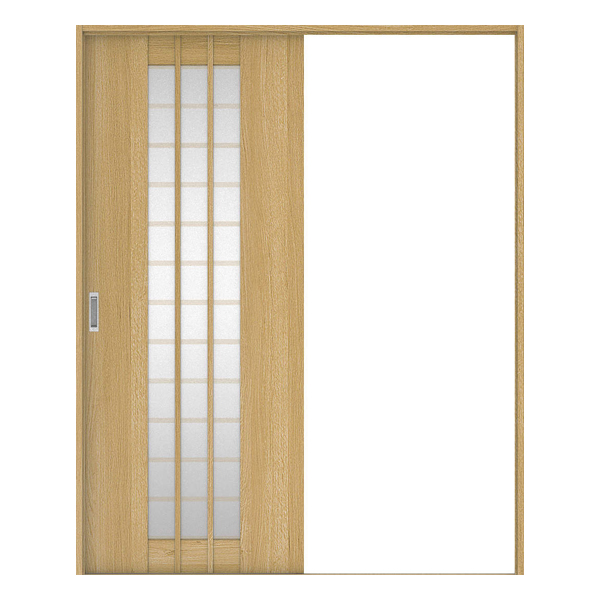 DAIKEN （大建工業） フラッシュドア　内装ドア　hapia premier（ハピアプレミア）　4Sデザイン　引戸・片引セット　固定枠見込み154mm　1450幅　オーク柄（ライトオーカー）