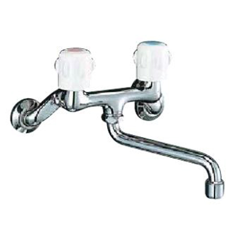 LIXIL （リクシル） 水栓金具　キッチン水栓金具　壁付タイプ　キッチンシャワー　2ハンドル　一般水栓　SF-K212F-13