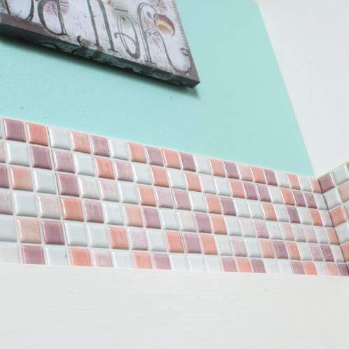 Diy Tile モザイクタイル プチコレmix パープル ピンク ホワイト 10シート