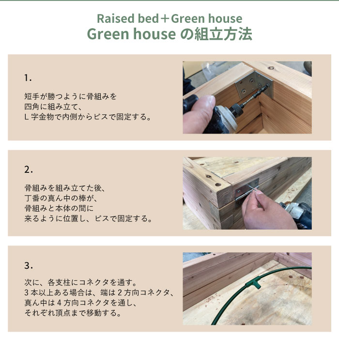 Greenhouse組立方法 01