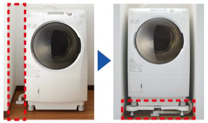 テクノテック 洗濯機台 イージーキャスター EC760